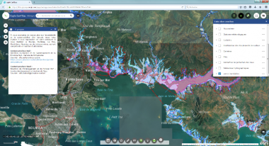 Impression écran de l'Explo Cart'Eau - Zones inondables